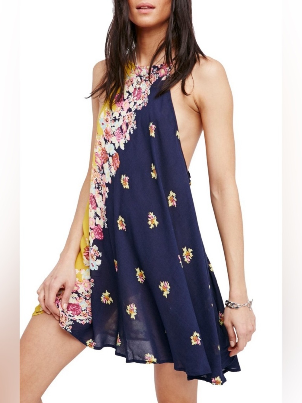 Free People It's a Cinch Print Slipdress